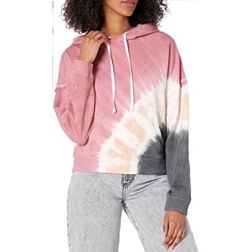 Lucky Brand tie dye‎ boxy crop hoodie size XS